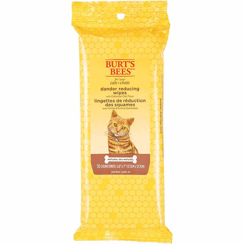 Dander Reducing Wipes for Cats Burt s Bees Pets